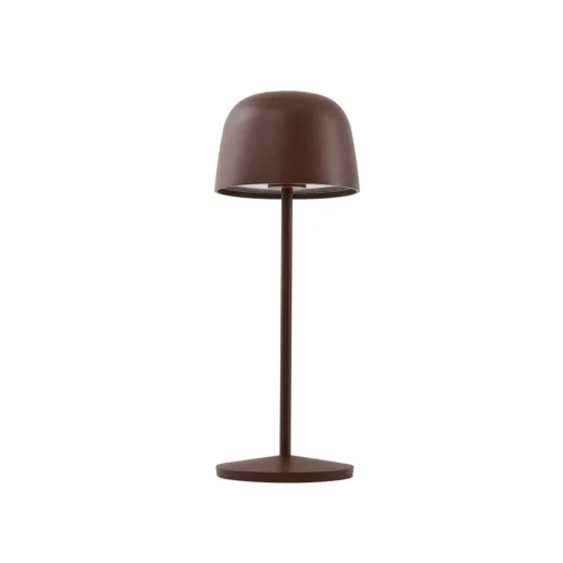 Lindby LED-bordlampe Arietty, brun, dimbar, IP65 New
