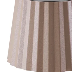 Lindby LED-bordlampe med batteri Esali, beige, metall, IP65 New