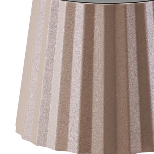 Lindby LED-bordlampe med batteri Esali, beige, metall, IP65 New