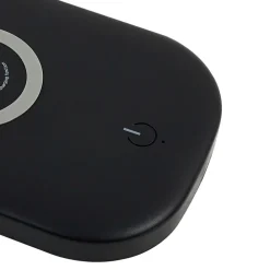 Lindby LED-bordlampe Siona svart CCT dimbar ladestasjon