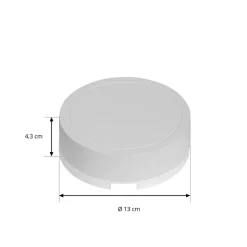 Lindby LED-driver Lumaro, hvit, Ø 13 cm, 100W| Elektromateriell|Tilbehør