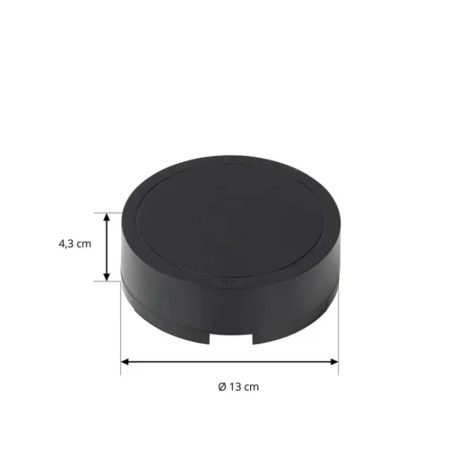 Lindby LED-driver Lumaro, svart, Ø 13 cm, 100W Clearance