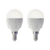 Lindby LED-dråpepære, E14, 4,9W, 3000 K, 470 lm, sett med 2 stk| E14 Pærer