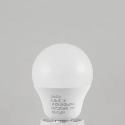 Lindby LED-pære E14 G45 4,5W 3000K opal sett med 2 stk