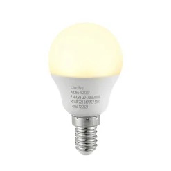 Lindby LED-pære E14 G45 4,5W 3000K opal sett med 3 stk Hot