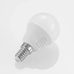Lindby LED-pære E14 G45 4,5W 3000K opal sett med 3 stk Hot