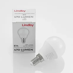 Lindby LED-pære E14 G45 4,5W 3000K opal sett med 3 stk Hot