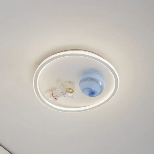 Lindby LED-taklampe Kosmo, 40 cm, hvit, metall, jord New