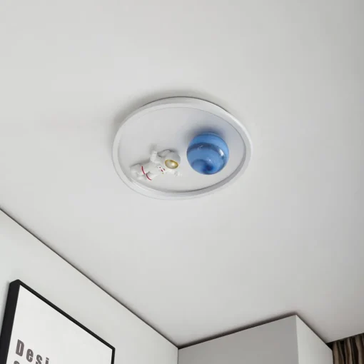 Lindby LED-taklampe Kosmo, 40 cm, hvit, metall, jord New