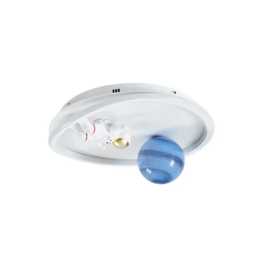 Lindby LED-taklampe Kosmo, 40 cm, hvit, metall, jord New