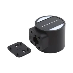 Lindby LED-vegglampe Amren, svart, ABS, sensor| Kommersiell Utebelysning|Solcellelamper Med Sensor