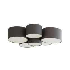 Lindby Maureka taklampe, 94 cm, 6 lyskilder, tekstil Clearance