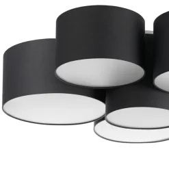 Lindby Maureka taklampe, 94 cm, 6 lyskilder, tekstil Clearance