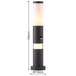 Lindby Okari sokkellampe i aluminium med sensor Sale