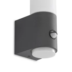 Lindby Okari utendørs vegglampe med sensor, rett| Vegglamper Med Sensor|Utebelysning Med Sensor