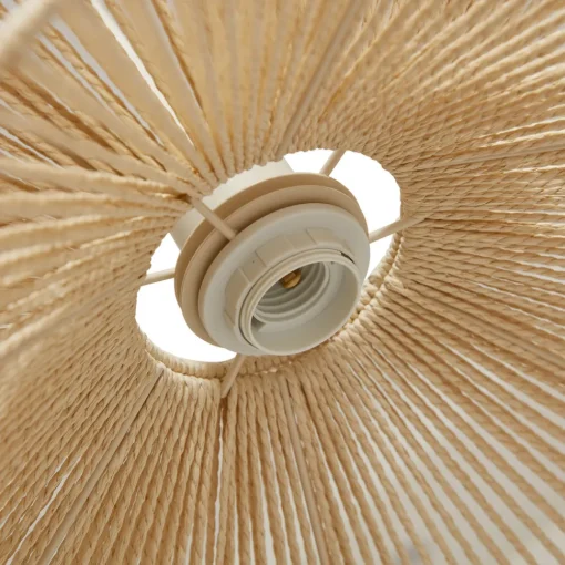 Lindby pendellampe Valdorin, beige, papir, Ø 40 cm, E27 Online