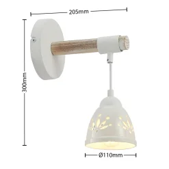 Lindby Pimana vegglampe med keramikkskjerm Hot
