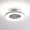 Lindby Smart LED-takvifte Paavo, sølv, stillegående, Tuya Outlet