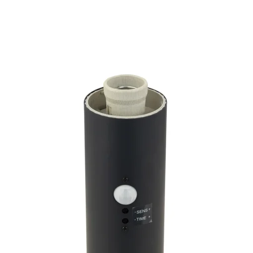 Lindby Statius sokkellampe, antrasitt, jern, sensor, 45 cm Hot