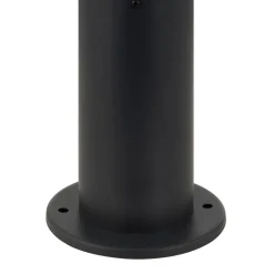 Lindby Statius sokkellampe, antrasitt, jern, sensor, 45 cm Hot