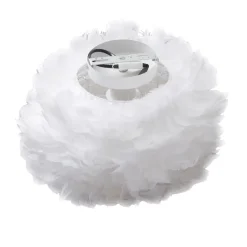 Lindby taklampe Heven, Ø 35 cm, hvit, plast, E27 Outlet