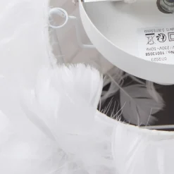 Lindby taklampe Heven, Ø 35 cm, hvit, plast, E27 Outlet