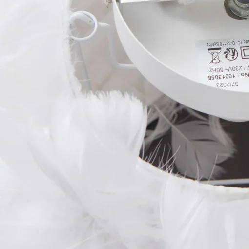 Lindby taklampe Heven, Ø 35 cm, hvit, plast, E27 Outlet