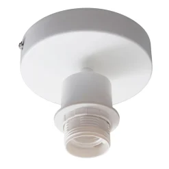 Lindby taklampe Heven, Ø 35 cm, hvit, plast, E27 Outlet