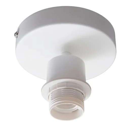 Lindby taklampe Heven, Ø 35 cm, hvit, plast, E27 Outlet