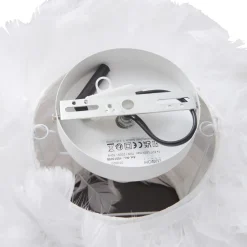 Lindby taklampe Heven, Ø 35 cm, hvit, plast, E27 Outlet