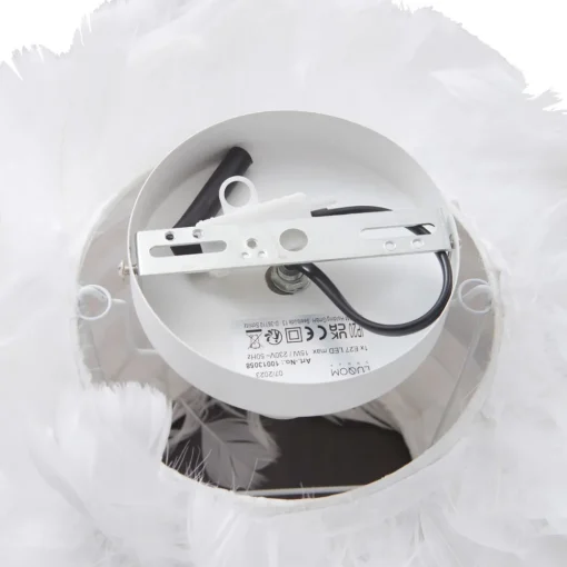 Lindby taklampe Heven, Ø 35 cm, hvit, plast, E27 Outlet