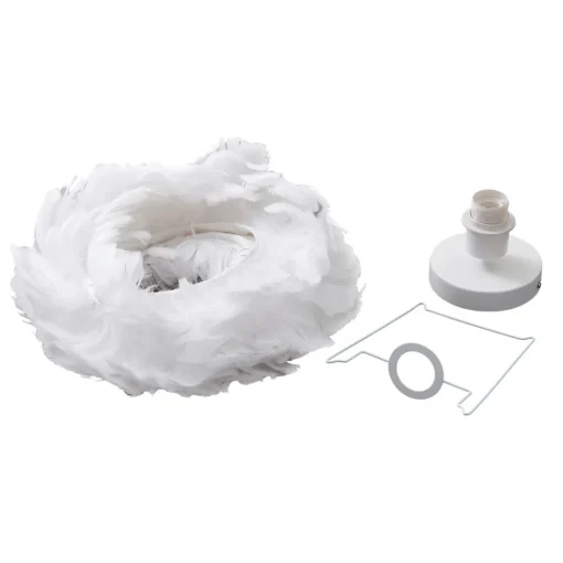 Lindby taklampe Heven, Ø 35 cm, hvit, plast, E27 Outlet
