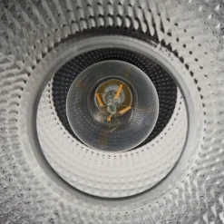 Lindby taklampe Hildur, Ø 25 cm, røykgrå, glass Clearance