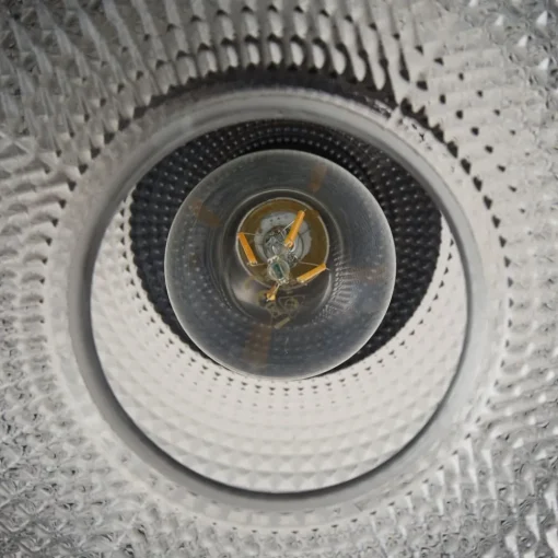 Lindby taklampe Hildur, Ø 25 cm, røykgrå, glass Clearance