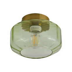 Lindby taklampe Hildur, grønn, glass, Ø 22 cm Outlet