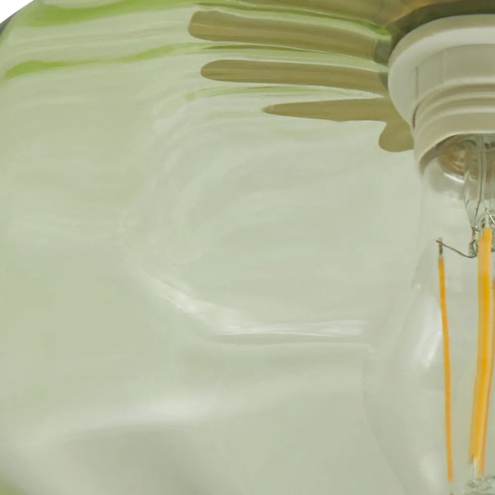 Lindby taklampe Hildur, grønn, glass, Ø 22 cm Outlet