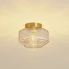 Lindby taklampe Hildur, ravfarget, glass, Ø 22 cm Online