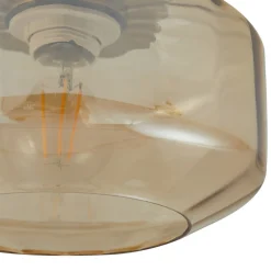 Lindby taklampe Hildur, ravfarget, glass, Ø 22 cm Online