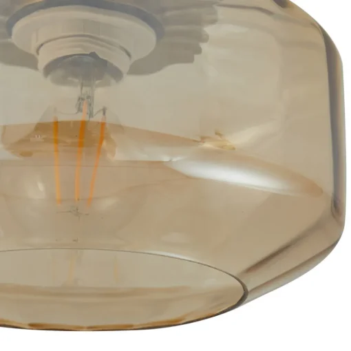 Lindby taklampe Hildur, ravfarget, glass, Ø 22 cm Online