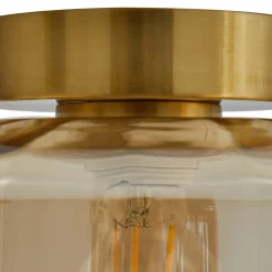 Lindby taklampe Hildur, ravfarget, glass, Ø 22 cm Online