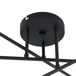 Lindby taklampe Isamer, røykgrå, Ø 80 cm, kuppel Hot