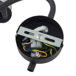 Lindby taklampe Netty, grå, 3 lyskilder, glass Online