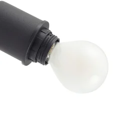 Lindby taklampe Netty, grå, 3 lyskilder, glass Online