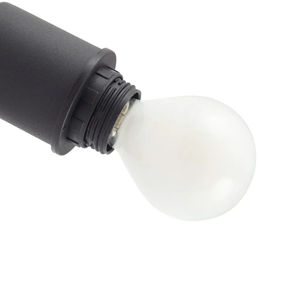 Lindby taklampe Netty, grå, 3 lyskilder, glass Online