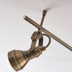 Lindby taklampe Perseas, 180 cm, 6 lyskilder, antikk messing, GU10| Led-Innendørs|Spotter I Tak