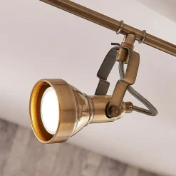 Lindby taklampe Perseas, 78 cm, 4 lyskilder, antikk messing, GU10 Sale