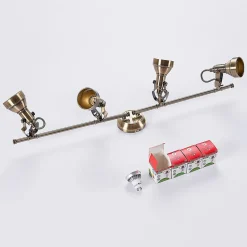 Lindby taklampe Perseas, 78 cm, 4 lyskilder, antikk messing, GU10 Sale