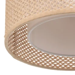 Lindby taklampe Soula, Ø 26 cm, beige, plast, E27 Outlet