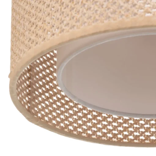 Lindby taklampe Soula, Ø 26 cm, beige, plast, E27 Outlet