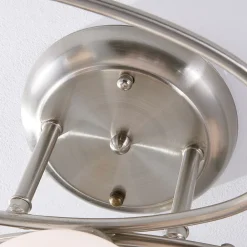 Lindby taklampe Svean, 3-flg., hvit, glass, lengde 60 cm Outlet